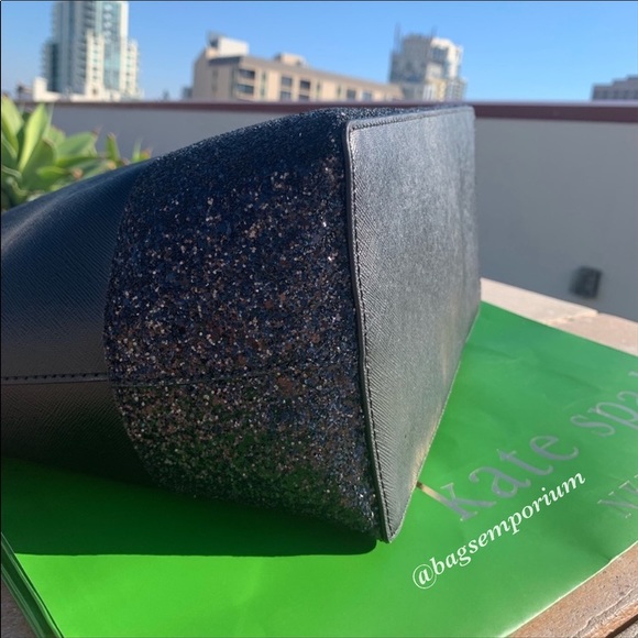 ♠️ Kate Spade Penny Greta Large Glitter Tote ♠️ - Picture 4 of 6